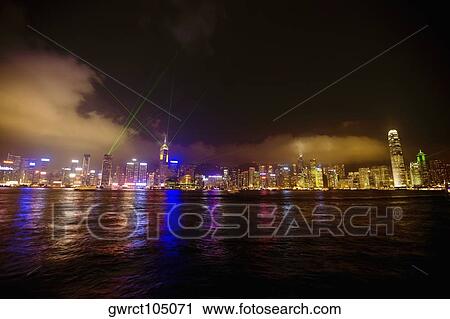 Skyscrapers at the waterfront, Victoria Harbor, Hong Kong Island, Hong Kong, China View Large Photo Image Stock Image - Skyscrapers at the waterfront, Victoria Harbor, Hong Kong Island, Hong Kong, China. Fotosearch