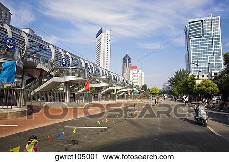 Train station on the roadside, Hefei, Anhui Province, China View Large Photo Image Stock Image - Train station on the roadside, Hefei, Anhui Province, China. Fotosearch