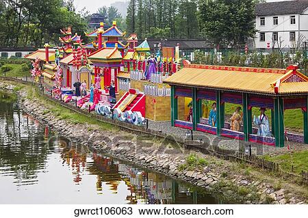 Building over a canal, Nanjing, Jiangsu Province, China View Large Photo Image Stock Image - Building over a canal, Nanjing, Jiangsu Province, China. Fotosearch