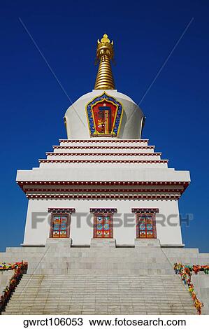 Low angle view of a pagoda, Bai Ta, Hohhot, Inner Mongolia, China View Large Photo Image Stock Image - Low angle view of a pagoda, Bai Ta, Hohhot, Inner Mongolia, China. Fotosearch