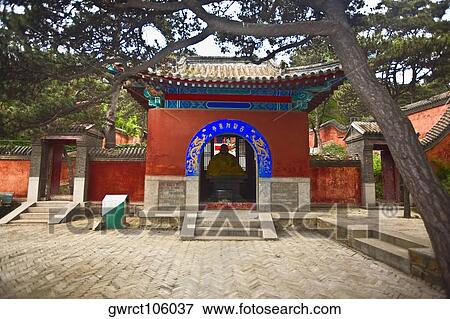 Stock Photo - Statue in a temple, Beidaihe, China. Fotosearch