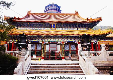 Low angle view of a pagoda, Tower of Buddhist Incense, Summer Palace, Beijing, China View Large Photo Image Stock Image - Low angle view of a pagoda, Tower of Buddhist Incense, Summer Palace, Beijing, China. Fotosearch