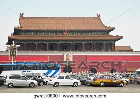 Facade of a building, Tiananmen Gate Of Heavenly Peace, Tiananmen Square, Beijing, China View Large Photo Image Stock Image - Facade of a building, Tiananmen Gate Of Heavenly Peace, Tiananmen Square, Beijing, China. Fotosearch