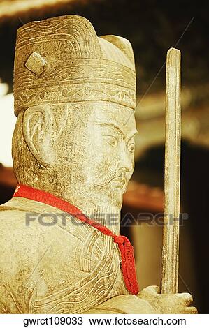 Close-up of a statue, Dai Temple, Mt Tai, Tai'an, Shandong Province, China View Large Photo Image Stock Image - Close-up of a statue, Dai Temple, Mt Tai, Tai'an, Shandong Province, China. Fotosearch