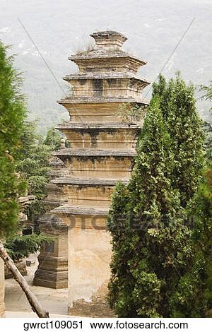 Pagodas in a forest, Pagoda Forest, Shaolin Monastery, Henan Province, China View Large Photo Image Stock Image - Pagodas in a forest, Pagoda Forest, Shaolin Monastery, Henan Province, China. Fotosearch