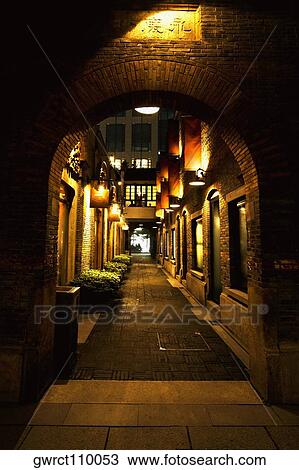 Buildings along a street, Xintiandi, Shanghai, China View Large Photo Image Stock Image - Buildings along a street, Xintiandi, Shanghai, China. Fotosearch