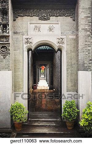 Corridor of an academy, Chen Clan Academy, Guangzhou, Guangdong Province, China View Large Photo Image Stock Image - Corridor of an academy, Chen Clan Academy, Guangzhou, Guangdong Province, China. Fotosearch
