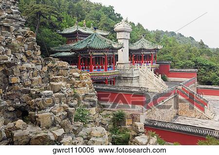 High angle view of a building, Revolving Archives, Summer Palace, Beijing, China View Large Photo Image Stock Photography - High angle view of a building, Revolving Archives, Summer Palace, Beijing, China. Fotosearch