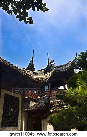 Low angle view of a building, Yu Yuan Gardens, Shanghai, China View Large Photo Image Stock Photography - Low angle view of a building, Yu Yuan Gardens, Shanghai, China. Fotosearch