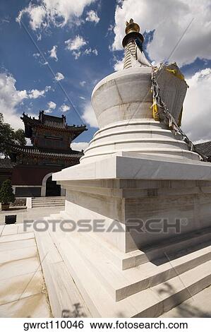 Low angle view of a pagoda, Five Pagoda Temple, Hohhot, Inner Mongolia, China View Large Photo Image Stock Photograph - Low angle view of a pagoda, Five Pagoda Temple, Hohhot, Inner Mongolia, China. Fotosearch