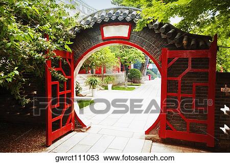 Entrance of a temple, Zhanshan Temple, Qingdao, Shandong Province, China View Large Photo Image Stock Image - Entrance of a temple, Zhanshan Temple, Qingdao, Shandong Province, China. Fotosearch