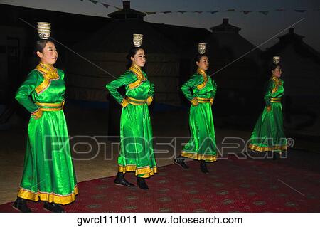 Four young women dancing, Inner Mongolia, China View Large Photo Image Stock Image - Four young women dancing, Inner Mongolia, China. Fotosearch