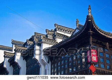 Low angle view of a building, Tunxi Old Street, Tunxi District, Anhui Province, China View Large Photo Image Stock Photography - Low angle view of a building, Tunxi Old Street, Tunxi District, Anhui Province, China. Fotosearch