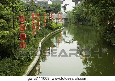 Reflection of trees in water, Nanjing, Jiangsu Province, China View Large Photo Image Stock Photo - Reflection of trees in water, Nanjing, Jiangsu Province, China. Fotosearch