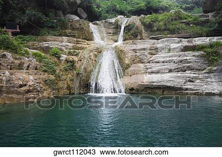 Waterfall in a forest, Mt Yuntai, Jiaozuo, Henan Province, China View Large Photo Image Stock Image - Waterfall in a forest, Mt Yuntai, Jiaozuo, Henan Province, China. Fotosearch