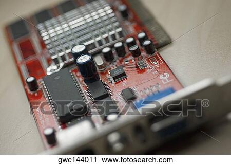 Close-up of a computer graphic card View Large Photo Image Stock Image - Close-up of a computer graphic card. Fotosearch