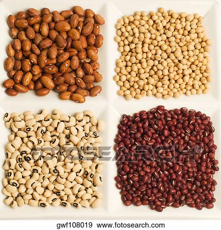 Stock Photo - Close-up of assorted beans. Fotosearch