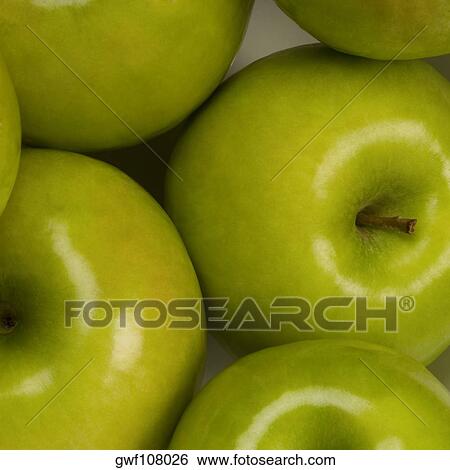 Stock Photograph - Close-up of green apples. Fotosearch