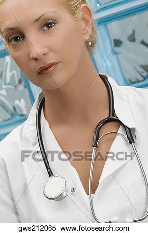 Portrait of a female doctor View Large Photo Image Stock Photography - Portrait of a female doctor. Fotosearch