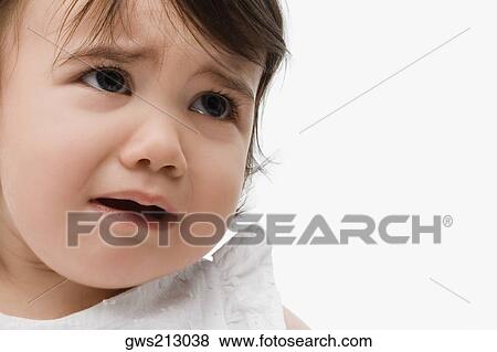 Close-up of a girl crying View Large Photo Image Stock Photo - Close-up of a girl crying. Fotosearch