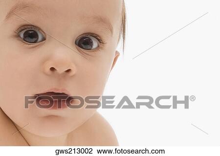 Stock Image - Portrait of a baby boy. Fotosearch