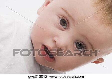 Portrait of a baby boy View Large Photo Image Stock Image - Portrait of a baby boy. Fotosearch
