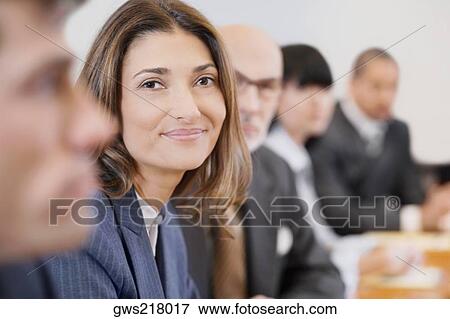 Portrait of a businesswoman smiling View Large Photo Image Stock Photo - Portrait of a businesswoman smiling. Fotosearch