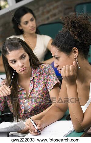 University students studying in a classroom View Large Photo Image Stock Image - University students studying in a classroom. Fotosearch