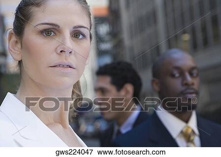 Close-up of a businesswoman looking serious View Large Photo Image Stock Photo - Close-up of a businesswoman looking serious. Fotosearch