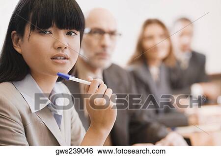 Portrait of a businesswoman View Large Photo Image Stock Photograph - Portrait of a businesswoman. Fotosearch