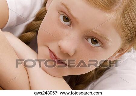 Portrait of a schoolgirl View Large Photo Image Stock Photo - Portrait of a schoolgirl. Fotosearch