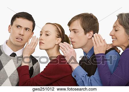 Business executives whispering to each other View Large Photo Image Stock Image - Business executives whispering to each other. Fotosearch