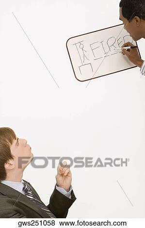Manager sacking an employee View Large Photo Image Stock Photo - Manager sacking an employee. Fotosearch