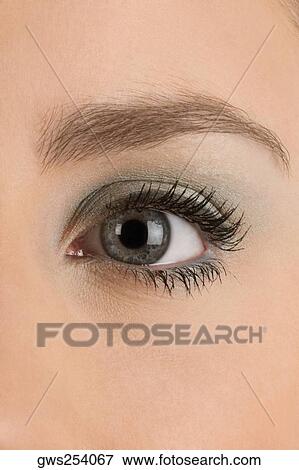 Stock Photo - Close-up of a young woman's eye. Fotosearch