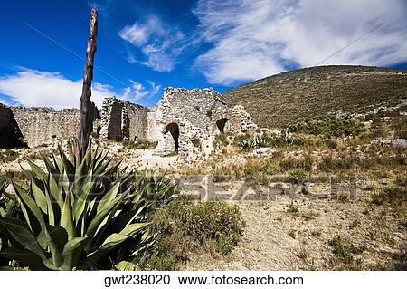 Old ruins of a building, Real De Catorce, San Luis Potosi, Mexico View Large Photo Image Stock Image - Old ruins of a building, Real De Catorce, San Luis Potosi, Mexico. Fotosearch