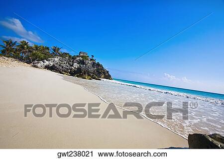 Ruins of a temple at the seaside, Temple of the Wind God, Zona Arqueologica De Tulum, Cancun, Quintana Roo, Mexico View Large Photo Image Stock Image - Ruins of a temple at the seaside, Temple of the Wind God, Zona Arqueologica De Tulum, Cancun, Quintana Roo, Mexico. Fotosearch