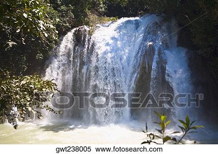 Waterfall in a forest, El Chiflon, Socoltenango, Chiapas, Mexico View Large Photo Image Stock Photography - Waterfall in a forest, El Chiflon, Socoltenango, Chiapas, Mexico. Fotosearch