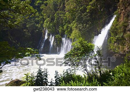 Waterfall in a forest, Tzararacua Waterfall, Uruapan, Michoacan State, Mexico View Large Photo Image Stock Image - Waterfall in a forest, Tzararacua Waterfall, Uruapan, Michoacan State, Mexico. Fotosearch