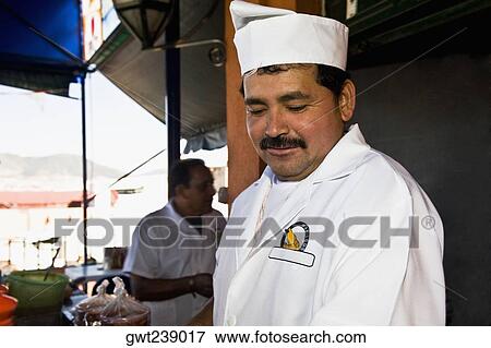 Close-up of a chef, Morelia, Michoacan State, Mexico View Large Photo Image Stock Photo - Close-up of a chef, Morelia, Michoacan State, Mexico. Fotosearch