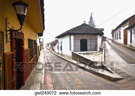 Church in a street, San Cristobal De Las Casas, Chiapas, Mexico View Large Photo Image Stock Image - Church in a street, San Cristobal De Las Casas, Chiapas, Mexico. Fotosearch