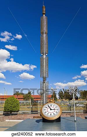 Clock in a park, Three Centuries Memorial Park, Aguascalientes, Mexico View Large Photo Image Stock Image - Clock in a park, Three Centuries Memorial Park, Aguascalientes, Mexico. Fotosearch