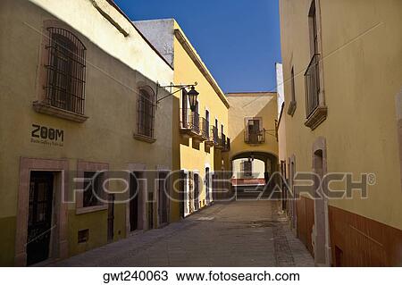 Empty alley in a city, Callejon De Veyna, Zacatecas, Zacatecas State, Mexico View Large Photo Image Stock Image - Empty alley in a city, Callejon De Veyna, Zacatecas, Zacatecas State, Mexico. Fotosearch