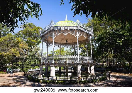 Gazebo in a park, Jardin De San Marcos, Aguascalientes, Mexico View Large Photo Image Stock Photography - Gazebo in a park, Jardin De San Marcos, Aguascalientes, Mexico. Fotosearch