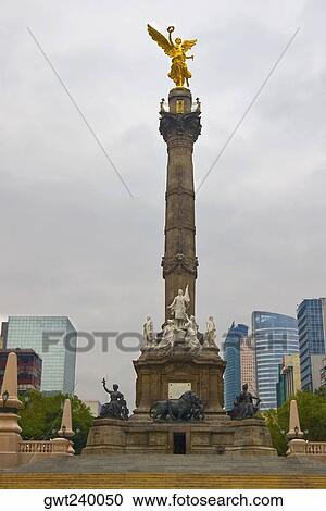 Low angle view of a monument, Independence Monument, Mexico City, Mexico View Large Photo Image Stock Image - Low angle view of a monument, Independence Monument, Mexico City, Mexico. Fotosearch