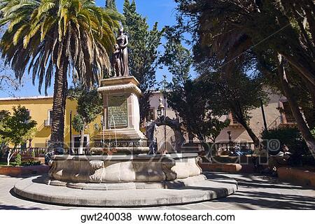 Statue in a garden, Zacatecas, Mexico View Large Photo Image Stock Photo - Statue in a garden, Zacatecas, Mexico. Fotosearch