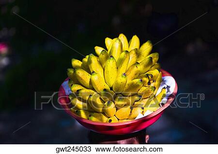 Close-up of bananas in a fruit bowl, Agua Azul waterfalls, Chiapas, Mexico View Large Photo Image Stock Image - Close-up of bananas in a fruit bowl, Agua Azul waterfalls, Chiapas, Mexico. Fotosearch