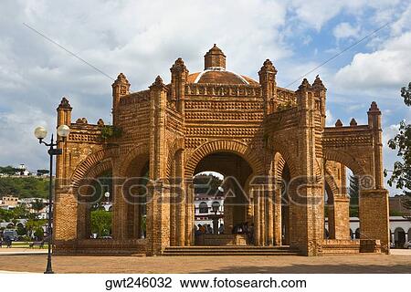 Facade of a building in a park, La Fuente Colonial, Chiapa De Corzo, Chiapas, Mexico View Large Photo Image Stock Image - Facade of a building in a park, La Fuente Colonial, Chiapa De Corzo, Chiapas, Mexico. Fotosearch