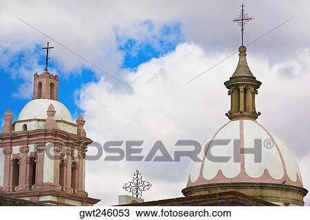 High section view of a church, Iglesia De Nuestra Senora De Belen, Real De Asientos, Aguascalientes, Mexico View Large Photo Image Stock Image - High section view of a church, Iglesia De Nuestra Senora De Belen, Real De Asientos, Aguascalientes, Mexico. Fotosearch