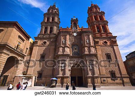 Low angle view of a cathedral, San Luis Potosi, Mexico View Large Photo Image Stock Image - Low angle view of a cathedral, San Luis Potosi, Mexico. Fotosearch