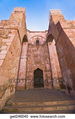 Low angle view of a church, Ex Templo De San Agustin, Zacatecas, Mexico View Large Photo Image Stock Image - Low angle view of a church, Ex Templo De San Agustin, Zacatecas, Mexico. Fotosearch
